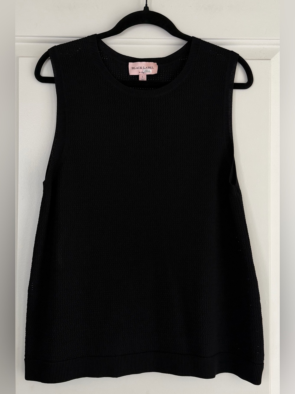 Black Label by Chico’s Classic Black Knit Tank